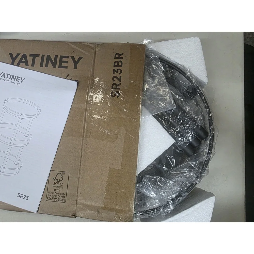 YATINEY 3-Tier Lazy Susan Rotating Spice Rack Spinning Organizer New